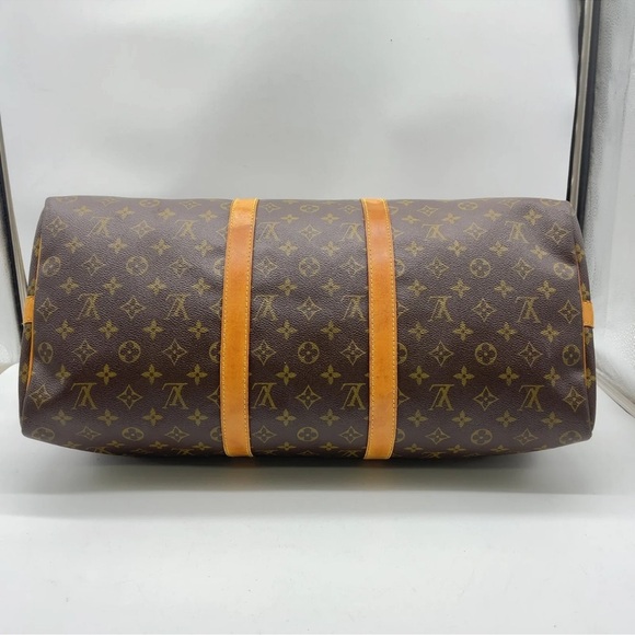 Auth LOUIS VUITTON Monogram Keepall Bandouliere 50 Boston Bag - Picture 2 of 16